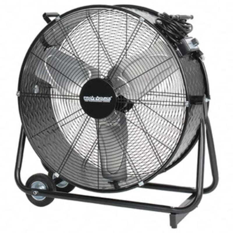 PRO-SOURCE Blower Fans & Coolers, Type: Drum Fan, Blade Size (Inch): 24, CFM: 4500, Drive Type: Direct, Mount: Floor Stand w/Wheels, Voltage: 120 PS-HVD-24 - 37955861