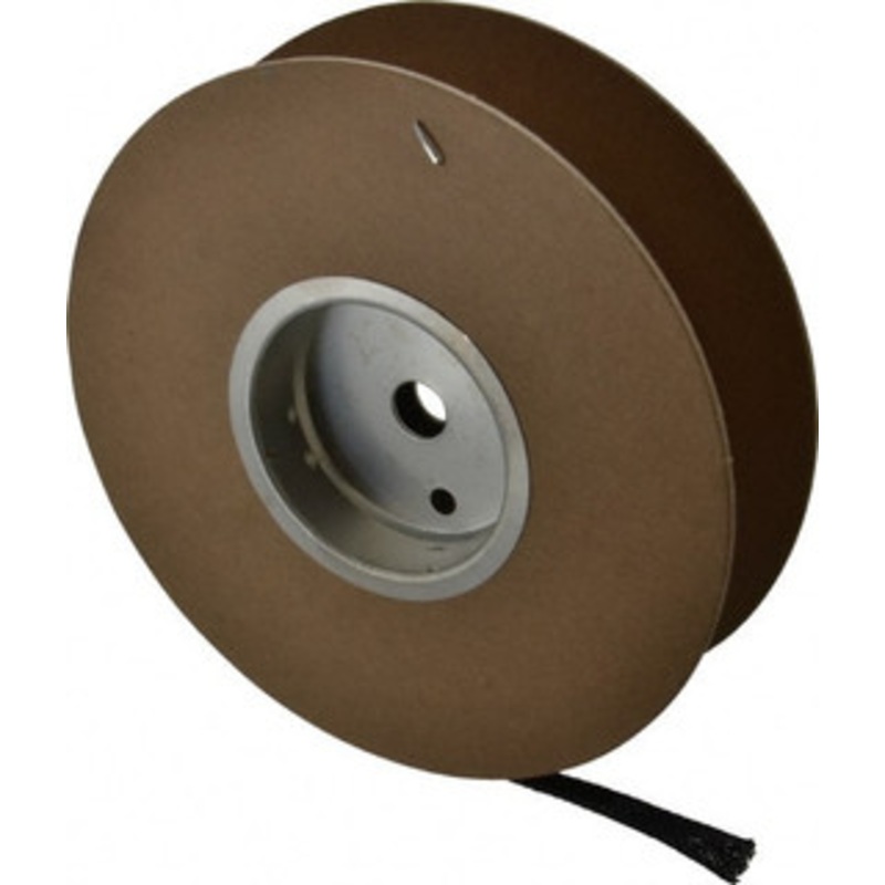 Techflex Black Braided Expandable Cable Sleeve 50 ft. Coil Length, -103 to 257F PTN0.38BK50 - 03080041