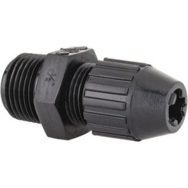 Thomas & Betts 0.125 to 0.275 Liquidtight Straight Strain Relief Cord Grip 1/2 Thread, 2.3 OAL, Nylon 2690 - 54060504