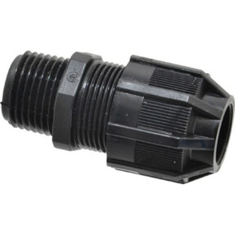 Thomas & Betts 0.125 to 0.375 Liquidtight Straight Strain Relief Cord Grip 1/2 NPT, 2-1/8 OAL, Nylon 2920NM - 97277743