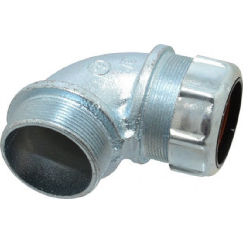 Thomas & Betts 1.375 to 1.625 Liquidtight Elbow Strain Relief Cord Grip 2 NPT, Iron 2285 - 54116876