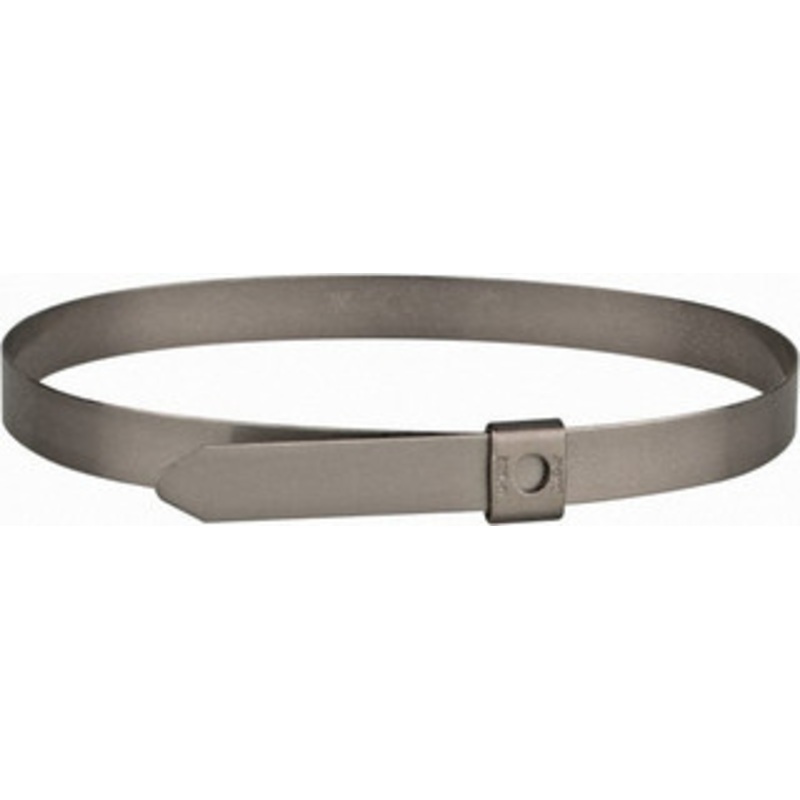 Thomas & Betts 10 Long Natural (Color) Stainless Steel Standard Cable Tie 200 Lb Tensile Strength, 0.38mm Thick, 4 Max Bundle Diam SS10-250 - 54064753