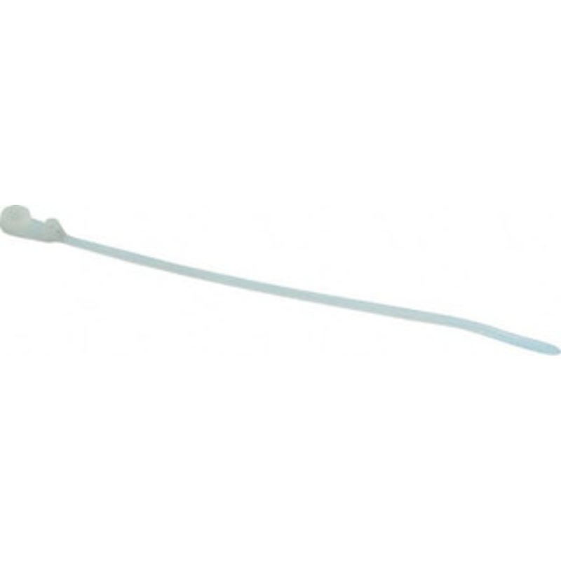 Thomas & Betts 6 Long Natural (Color) Nylon Mountable Cable Tie 40 Lb Tensile Strength, 1.31mm Thick, 28.7mm Max Bundle Diam TY534M - 54066113