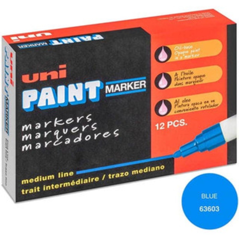 uni-ball Blue Paint Marker Bullet Tip 63603 - 97710313