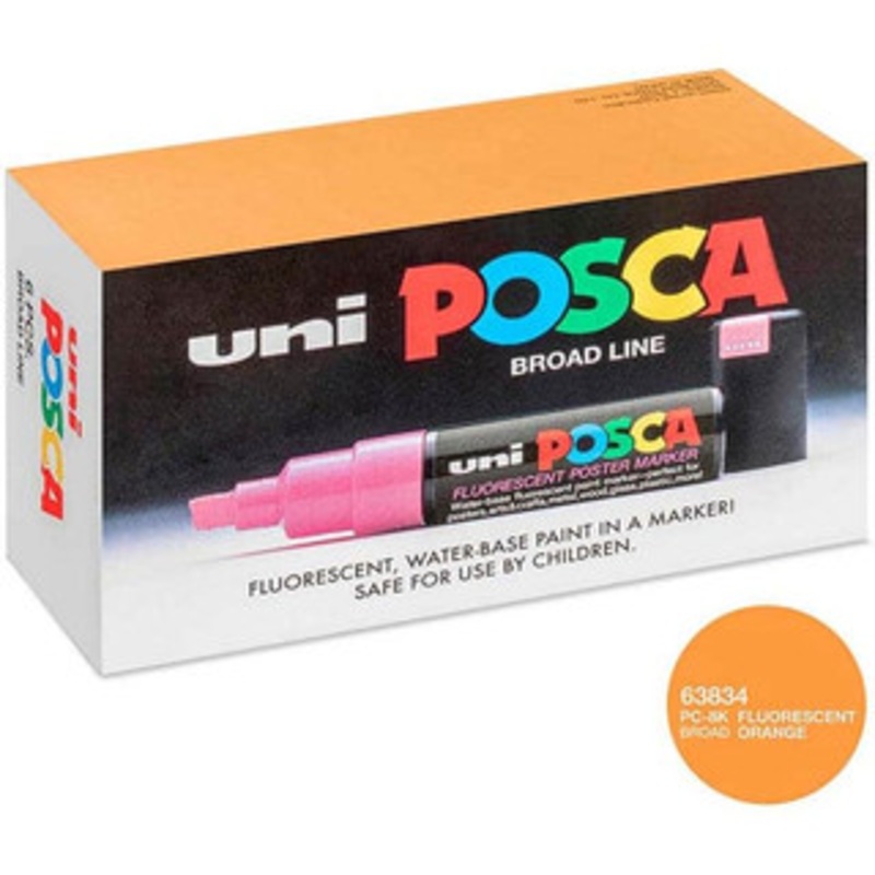uni-ball Fluorescent Orange Paint Marker Bold Tip 63834 - 56318991