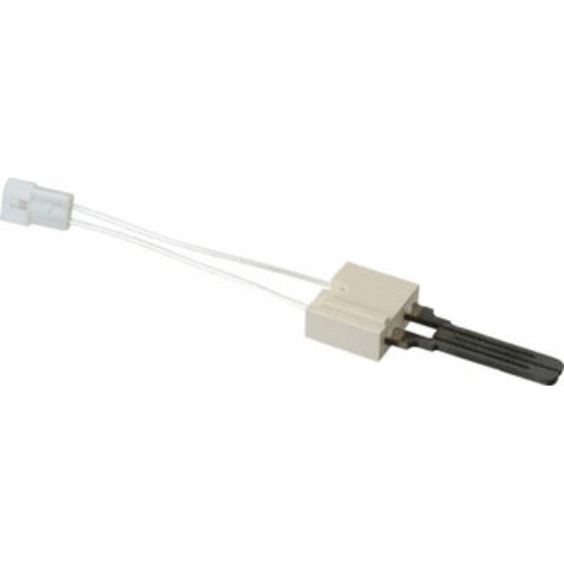 White-Rodgers 120 VAC, 5 Amp, Two Terminal Receptacle with .093 Male Pins Connection, Silicon Carbide Hot Surface Ignitor 9 Lead Length, For Use with Gas Burner 07 67A357S1 - 05287610