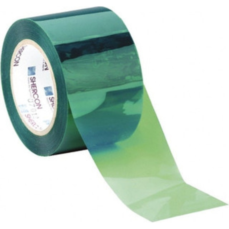 Caplugs 1/2 Wide x 72 Yd Long x 3.5 mil Green Polyester Film High Temperature Masking Tape Silicone Adhesive, Series PC21-0500 SH-47523 - 33526898