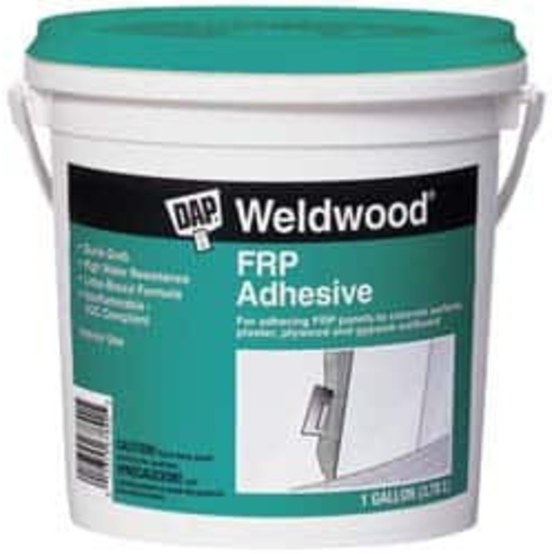 DAP 128 Fluid Ounce Container, Gray, Tub Synthetic Latex Construction Adhesive Service Temp from 40 to 60F, Indoor 7079860480 - 02572253