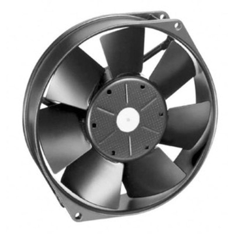 ebm-papst 12 Volts, DC, 212 CFM, Round Tube Axial Fan 1 Amp Rating, 5.91 High x 5.91 Wide x 1-1/2 Deep 7112N - 76939875