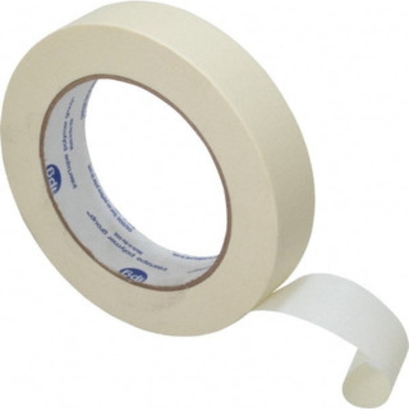 Intertape 1 Wide x 180 ft. Long x 5 mil Tan Paper Masking Tape Rubber Adhesive, 21 Lb/In Tensile Strength, Series PG500 PG500.16 - 00321000
