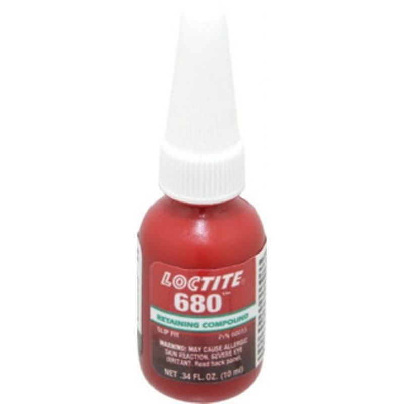 Loctite 10 mL Bottle, Green, High Strength Liquid Retaining Compound Series 680, 24 hr Full Cure Time, Heat Removal 1835205 - 96674635