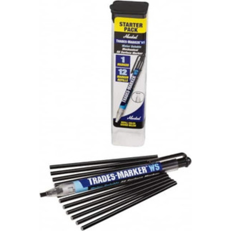 Markal Black All Purpose Wax Crayon Flat Tip 96192 - 70636873