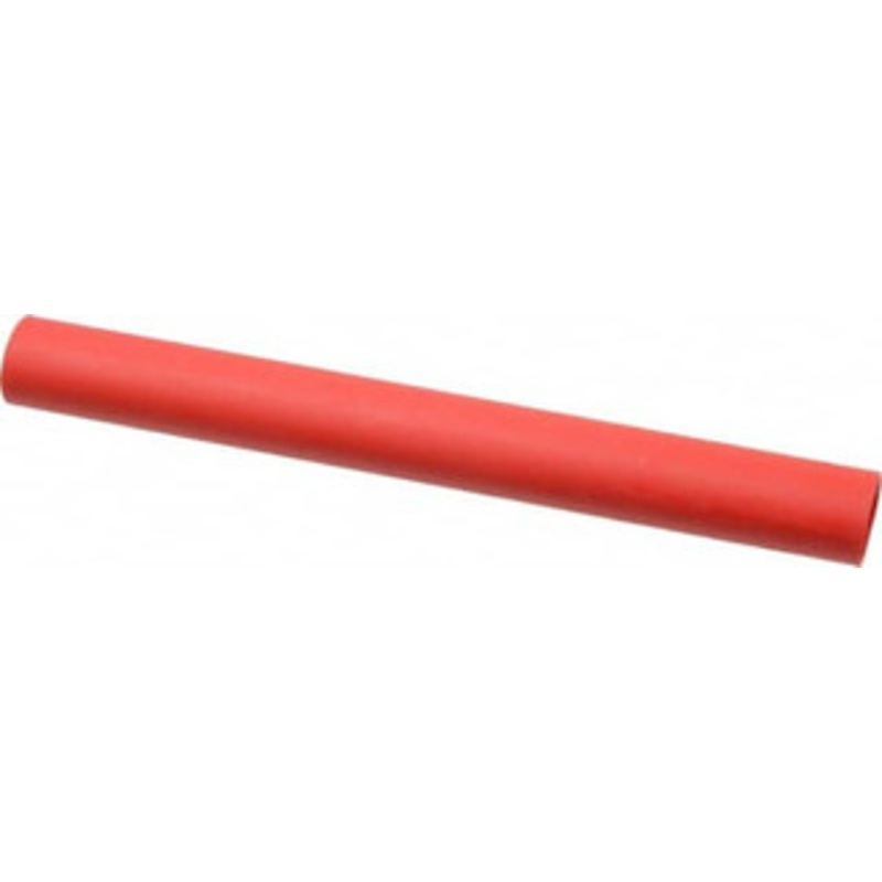 Thomas & Betts 8 Long, 3:1, Polyolefin Heat Shrink Electrical Tubing Red HS6-1LR - 02970747