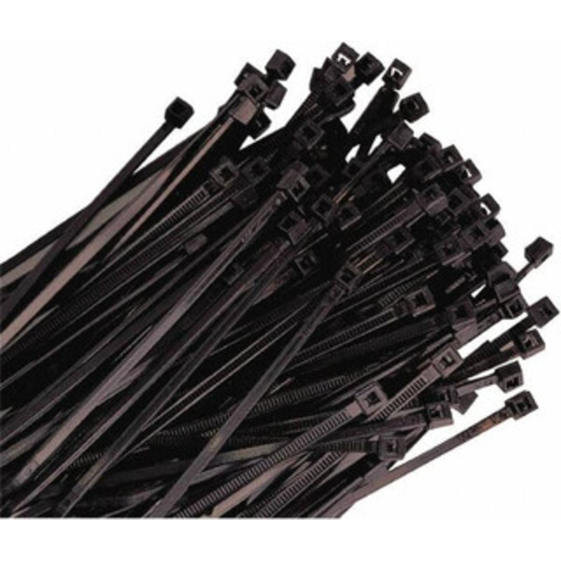 Triton Products 14-1/2 Long Black Nylon Standard Cable Tie 50 Lb Tensile Strength, 4 Max Bundle Diam KTI-78140 - 38378519