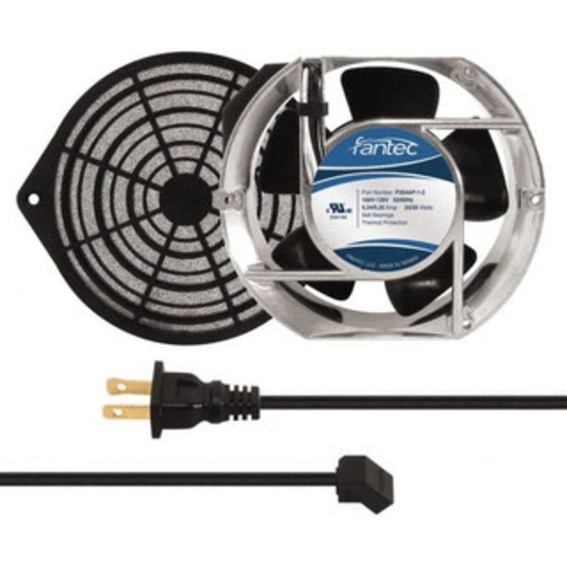 Value Collection 115 Volts, AC, 240 CFM, Oval Tube Axial Fan Kit 0.46 Amp Rating, 151mm High x 172mm Wide x 51mm Deep, Includes Fan, Fan Guard, Fan Cord CAB708 - 44905974