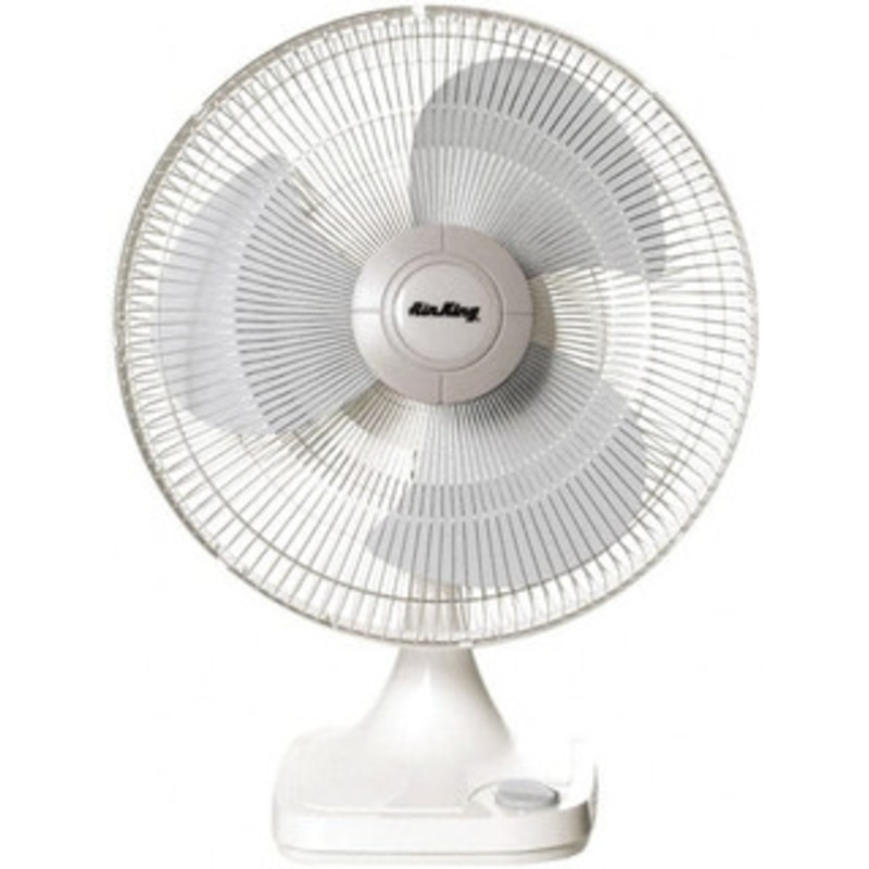 Air King 16 Blade, 1/20 hp, 1,710 Max CFM, Oscillating Table/Wall Mounting Fans 0.71/0.54./0.48 Amps, 120 Volts, 3 Speed 3151G - 00325266