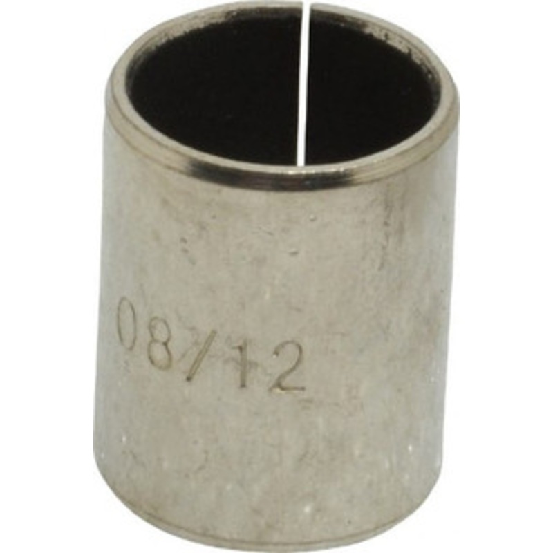 Bunting Bearings 1/2 Inside x 19/32 Outside Diam, Steel Sleeve Bearing 3/4 OAL 08BU12 - 00458604