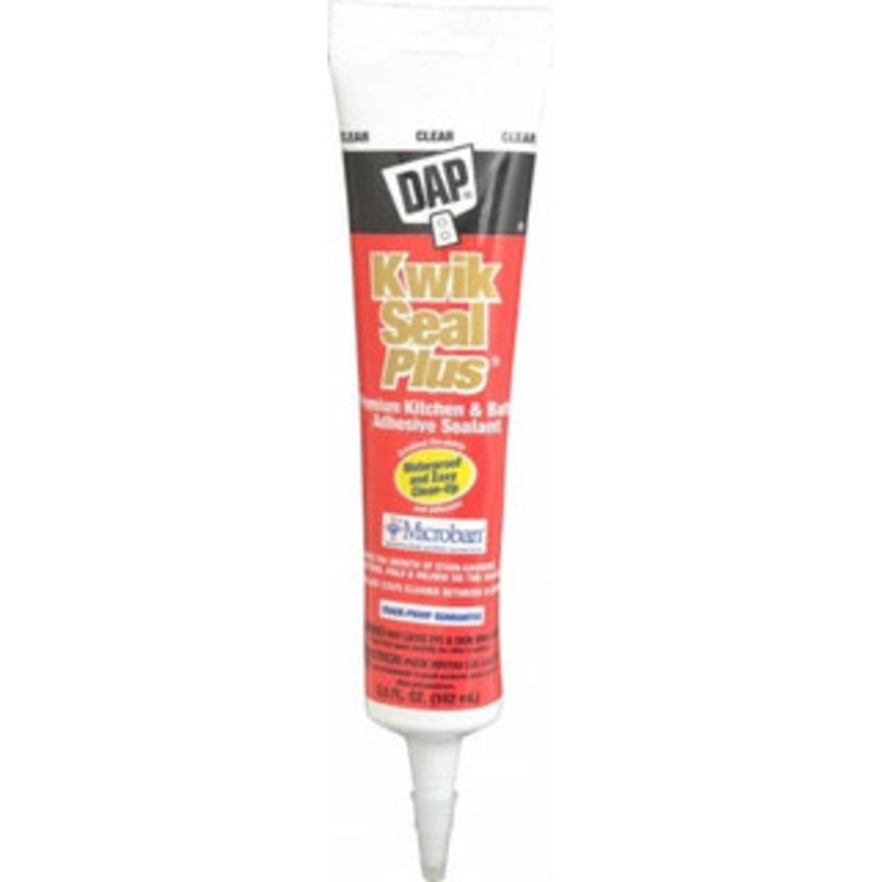 DAP 5.5 oz Tube Clear Acrylic & Latex Caulk -30 to 180F Operating Temp, 30 min Tack Free Dry Time 7079818546 - 02571222