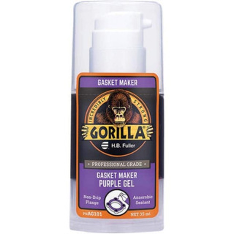 Gorilla Pro 35 mL Pump Bottle Gasket Maker Purple Gel -65 to 300F Operating Temp, 12 to 24 Full Cure Time AG101 - 13786876