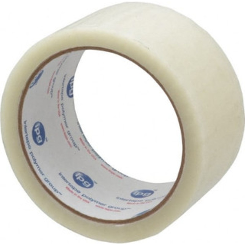 Intertape 2 x 55 Yd Clear Rubber Adhesive Sealing Tape Polypropylene Film Backing, 1.85 mil Thick, 27 Lb Tensile Strength, Series 7100 F4070 - 62473236