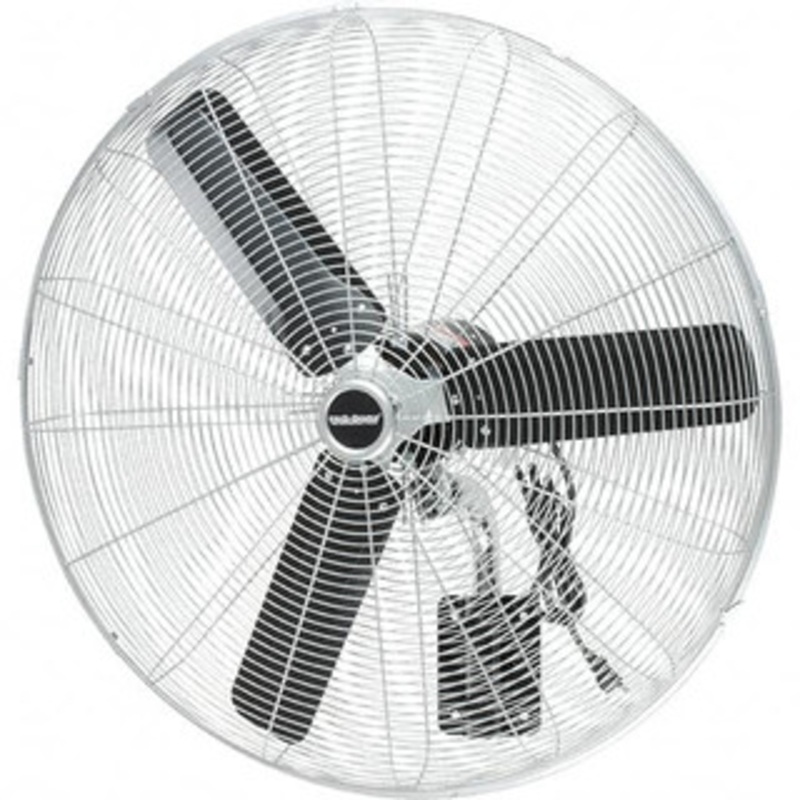 PRO-SOURCE 30 Blade, 1/3 hp 7,500 Max CFM, Non-Oscillating Wall Fan 2.1 Amps, 120 Volts, 3 Speed CED3190MK - 38849642