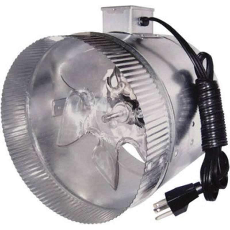 Suncourt 8 Diam, 0.45 Amp, 120 Volt Duct Fan 210 CFM, Single Speed DB208C - 37865060