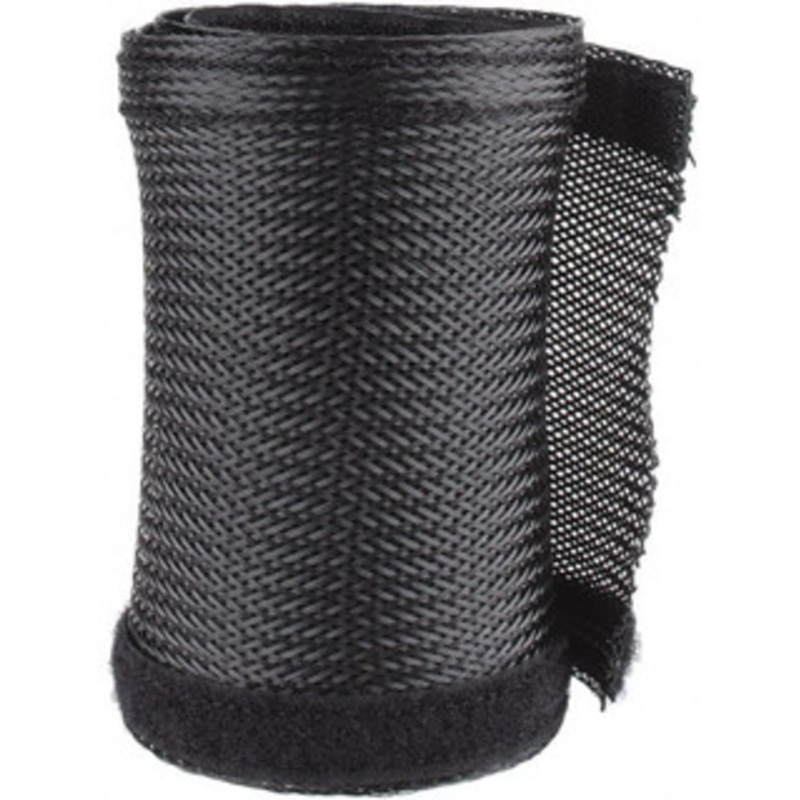 Techflex Black Braided Cable Sleeve 3 ft. Coil Length, -103 to 257F FWN2.00BK3 - 03079662