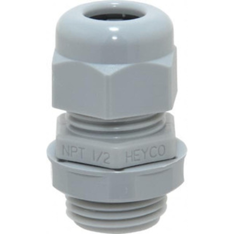 Thomas & Betts 0.23 to 0.47 Liquidtight Straight Strain Relief Cord Grip 1/2 NPT, Thermoplastic LH50G - 54088380