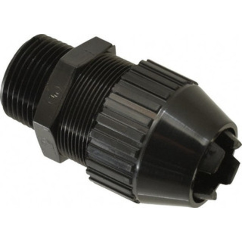 Thomas & Betts 0.66 to 0.78 Liquidtight Straight Strain Relief Cord Grip 1 Thread, 3.3 OAL, Nylon 2676 - 54060553