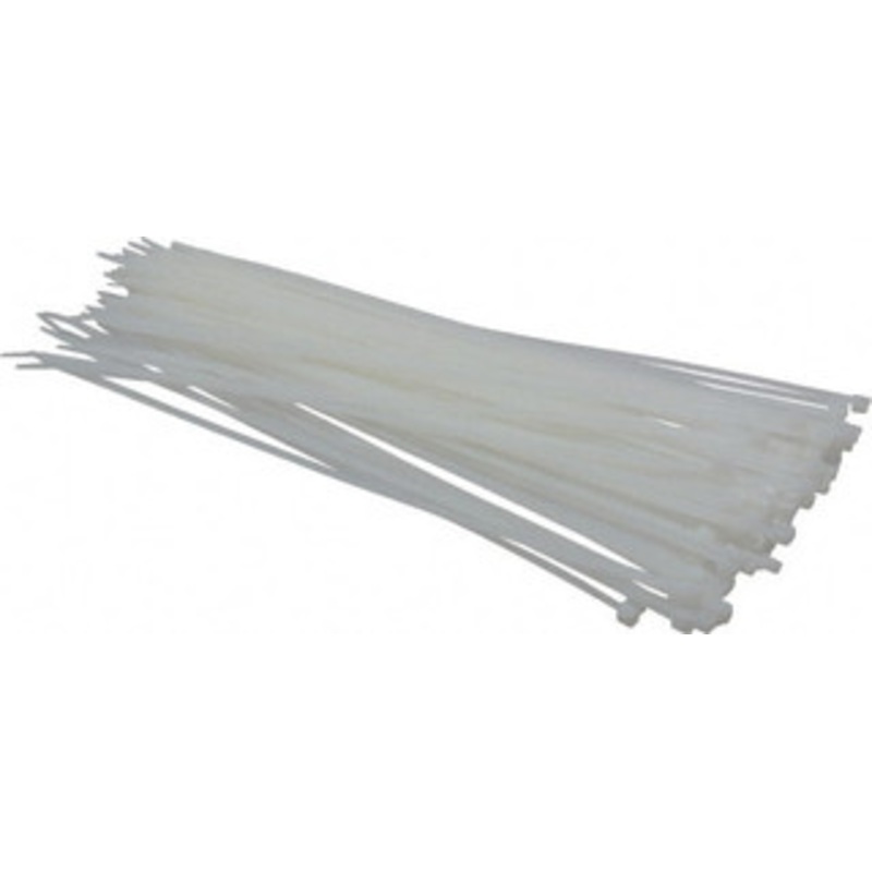 Thomas & Betts 11-1/2 Long Natural (Color) Nylon Standard Cable Tie 40 Lb Tensile Strength, 1.13mm Thick, 1-3/4 Max Bundle Diam L-11-40-9-C - 73125189