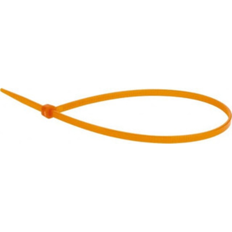 Value Collection 9.8 Long Orange Nylon Standard Cable Tie 40 Lb Tensile Strength, 70mm Max Bundle Diam TSL-250-I-YO-M - 68951151