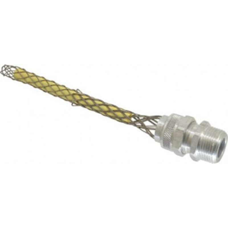 Woodhead - Molex 0.375 to 0.5 Liquidtight Straight Strain Relief Cord Grip 3/4 NPT, 6-1/4 OAL, Aluminum 36259 - 70497409