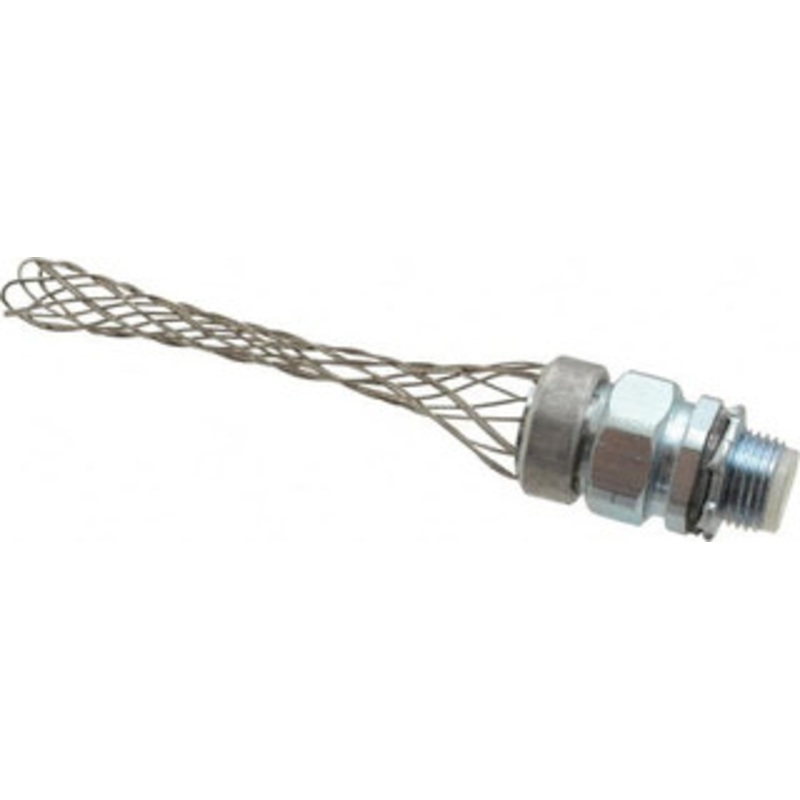 Woodhead - Molex Liquidtight Straight Strain Relief Cord Grip 1/2 NPT, 3-7/8 OAL, Iron & Zinc-Plated Steel 36370 - 70497573