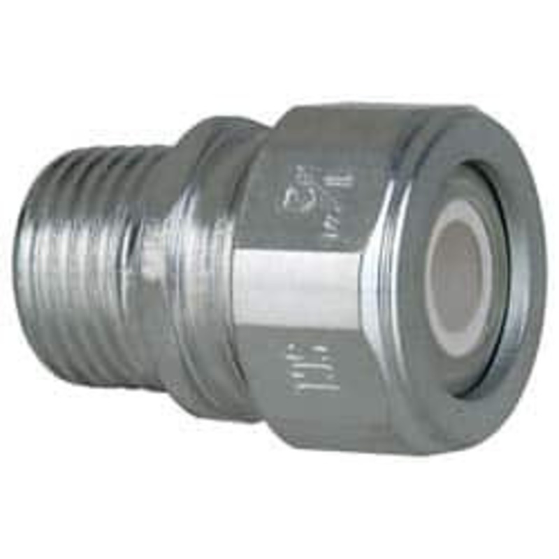 Crouse-Hinds 0.25 to 0.35 Liquidtight Straight Strain Relief Cord Grip 1/2 NPT, 1-5/16 OAL, Steel CG50 350 - 04499158