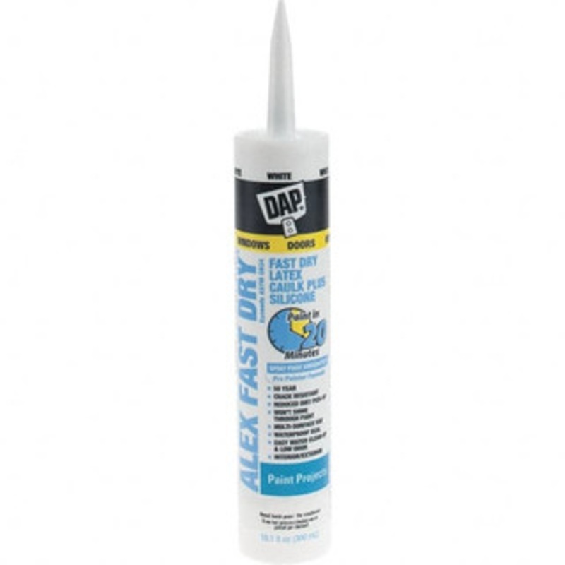 DAP Caulk/Sealant 10.1 OZ CART WHT ALEX FAST DRY LATEX CAULK 18425 - 42924043