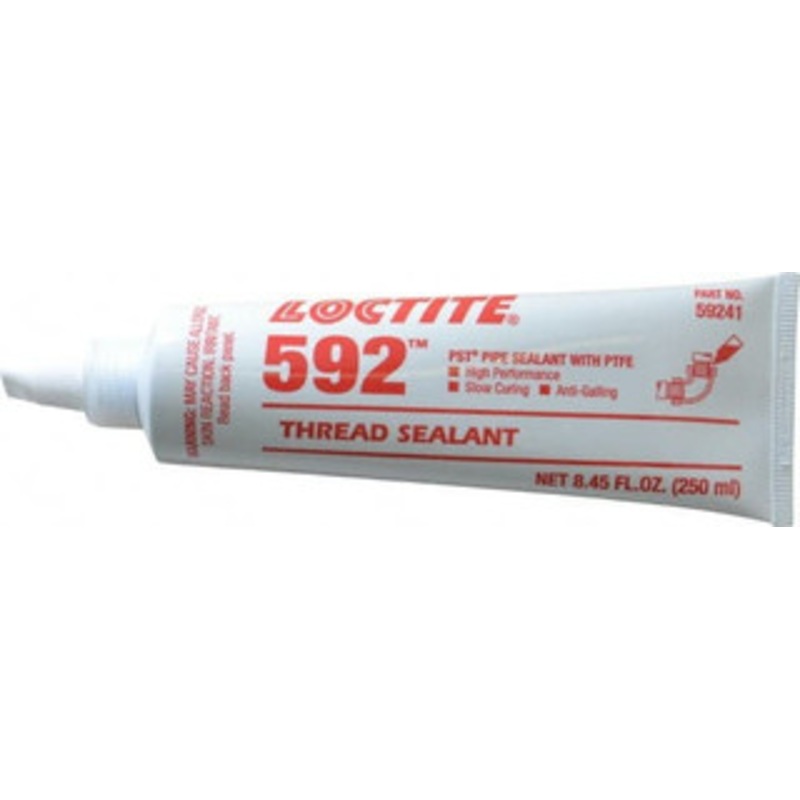 Loctite 250 mL Tube, White, Medium Strength Paste Threadlocker Series 592, 72 hr Full Cure Time, Hand Tool, Heat Removal 88568 - 97151476