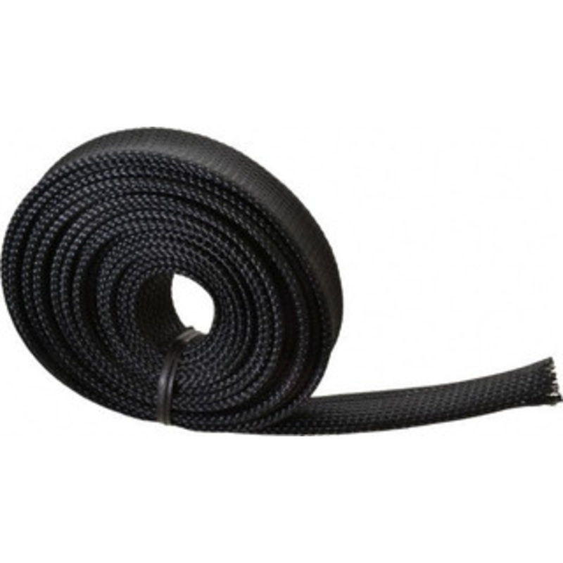 Techflex Black Braided Expandable Cable Sleeve 10 ft. Coil Length, -103 to 257F CCP0.75BK10 - 03080280