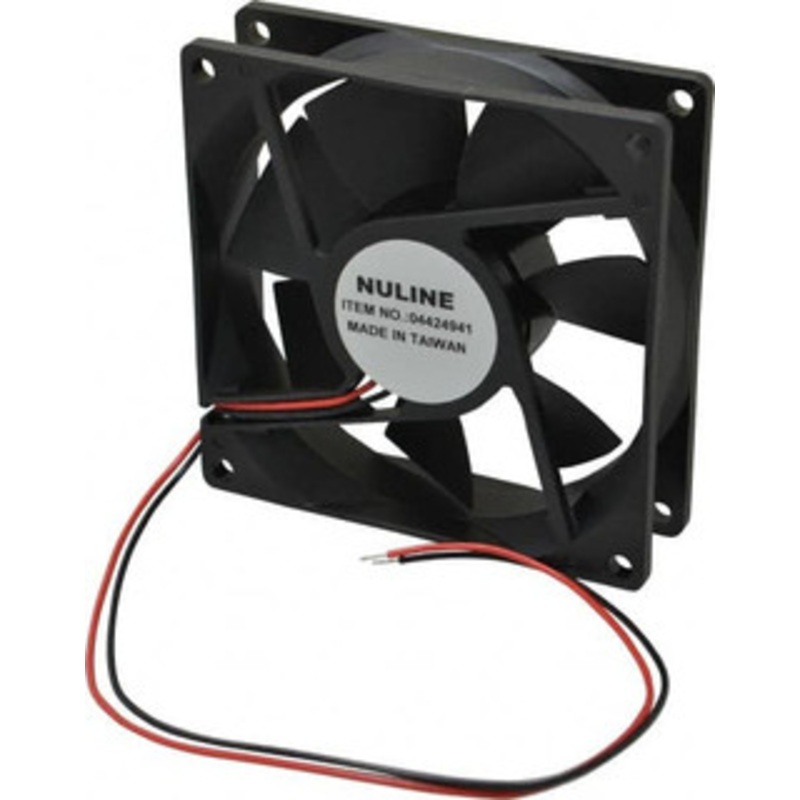 Value Collection 24 Volts, DC, 50.5 CFM, Square Tube Axial Fan 0.14 Amp Rating, 2,200 to 2,500 RPM, 3.62 High x 3.62 Wide x 1 Deep SO2147-12 - 04424941