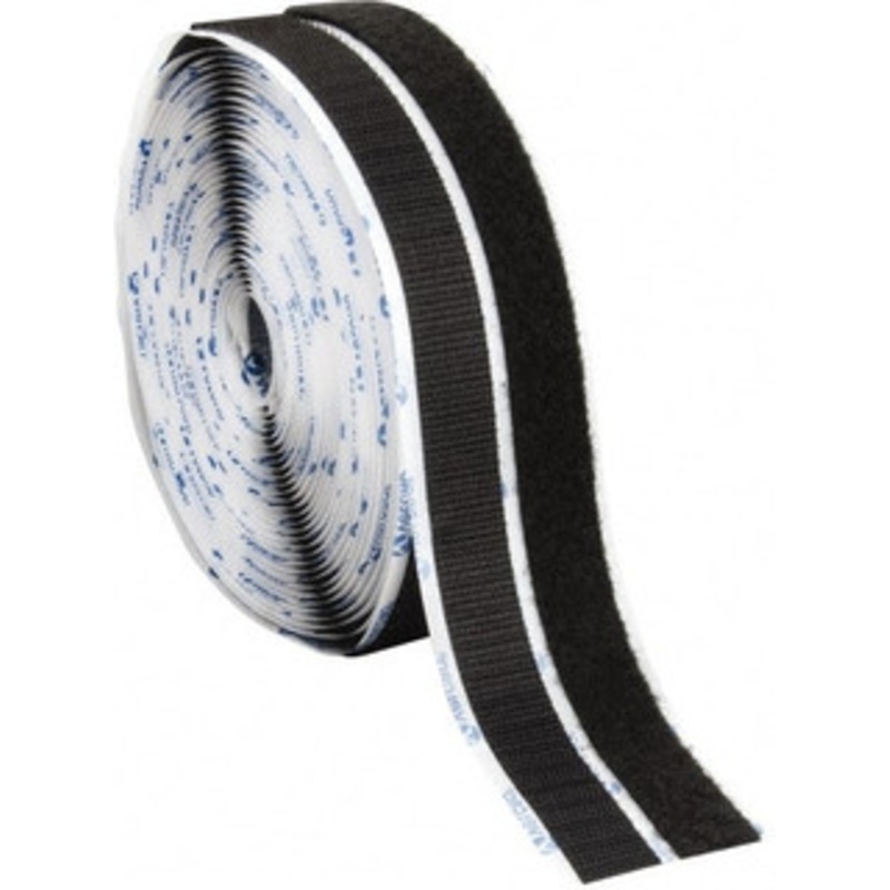 Velcro 3/4 x 10 Yd Adhesive Backed Hook & Loop Roll Continuous Roll, Black 213010 - 67127449