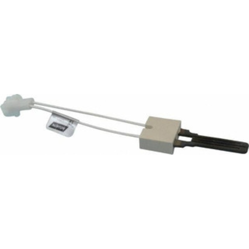 White-Rodgers 120 VAC, 5 Amp, Two Terminal Receptacle with .084 Male Pins Connection, Silicon Carbide Hot Surface Ignitor 9 Lead Length, For Use with Gas Burner 07 67A366S1 - 05287644
