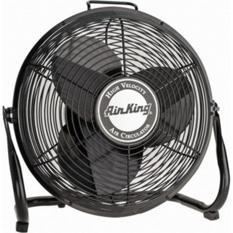 Air King 14 Blade, 1/20 hp, 1,180, 1,470 & 1,650 CFM, Industrial Circulation Fan Floor Stand, 120V Volts, 3 Speed 9214GT - 40738247