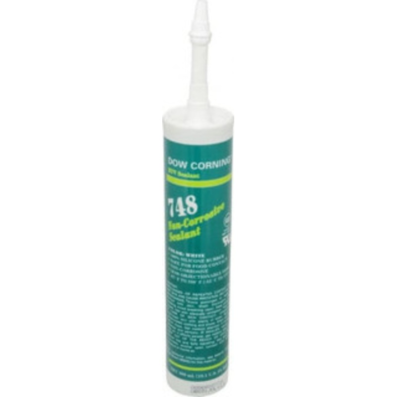 Dow Corning 10.1 oz Tube Off-White RTV Silicone Joint Sealant -67 to 350F Operating Temp, 30 min Tack Free Dry Time, 36 hr Full Cure Time, Series 748 2681234 - 00232041