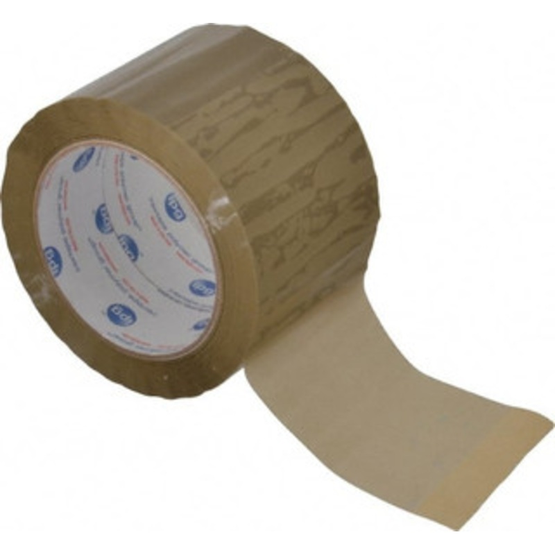 Intertape 3 x 110 Yd Natural (Color) Rubber Adhesive Sealing Tape Polypropylene Film Backing, 1.85 mil Thick, 27 Lb Tensile Strength, Series 7100 F5105-05 - 53475364