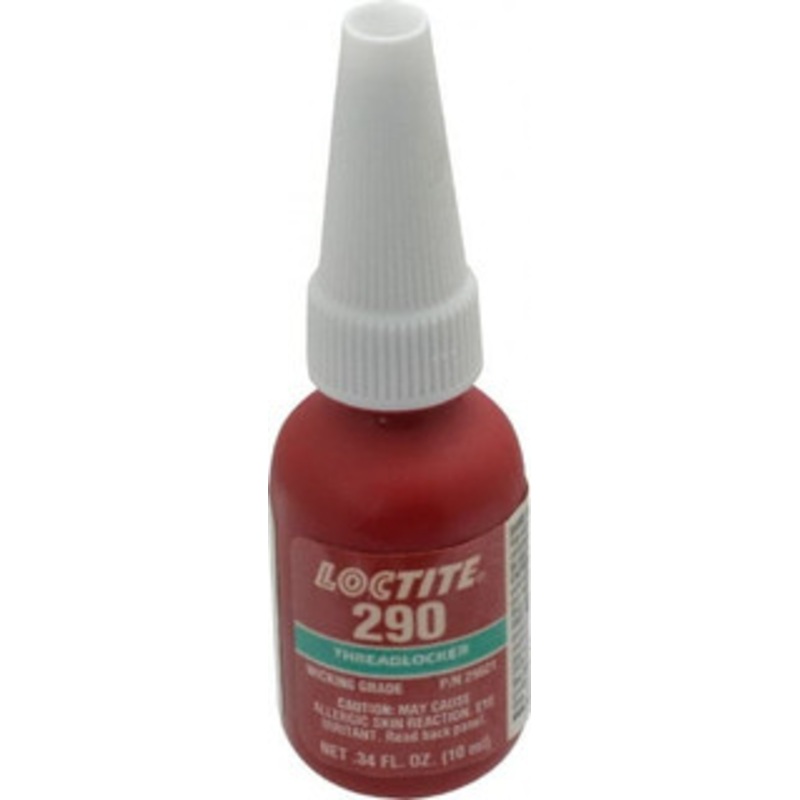 Loctite 10 mL Bottle, Green, Medium Strength Liquid Threadlocker Series 290, 24 hr Full Cure Time, Hand Tool, Heat Removal 233731 - 88545082