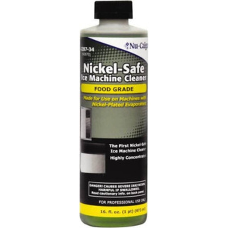 Nu-Calgon HVAC Cleaners & Scale Removers, Container Size (oz.): 16, Container Type: Bottle, Additional Information: Nickel Safe Ice Machine Cleaner, Type: Ice Machine Cleaner, Formula Type: Phosphoric & Citric Acid 4287-34 - 07328792