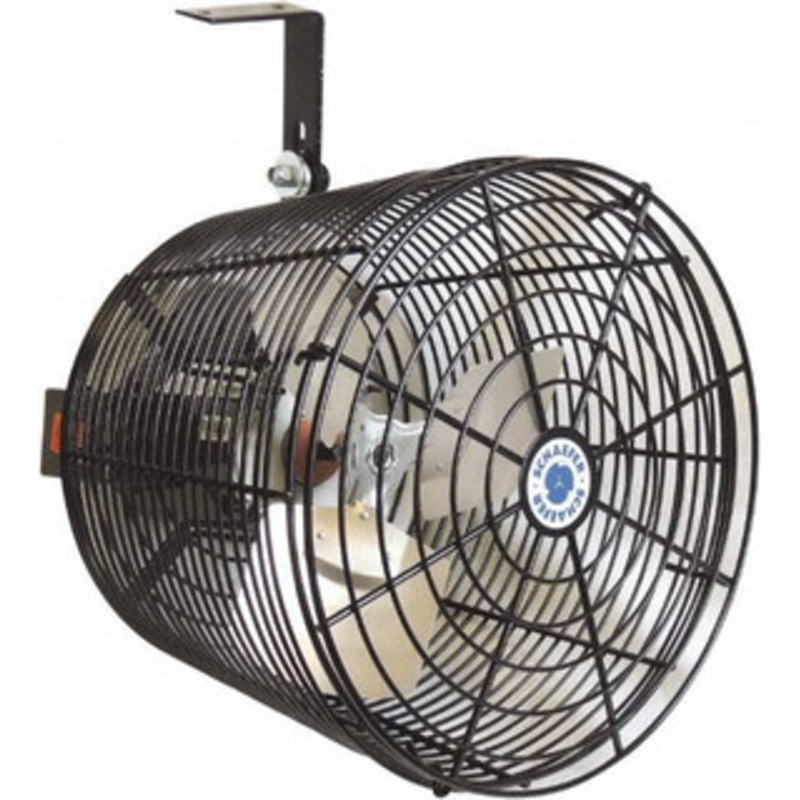 Schaefer Ventilation 12 Blade, 1/10 hp, 1,470 CFM, Variable Speed Industrial Circulation Fan Ceiling Mount, 1 Speed VK12-B - 66992041