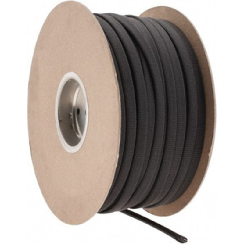 Techflex Black Braided Expandable Cable Sleeve 500 ft. Coil Length, -103 to 257F CCP0.50BK500 - 71404271