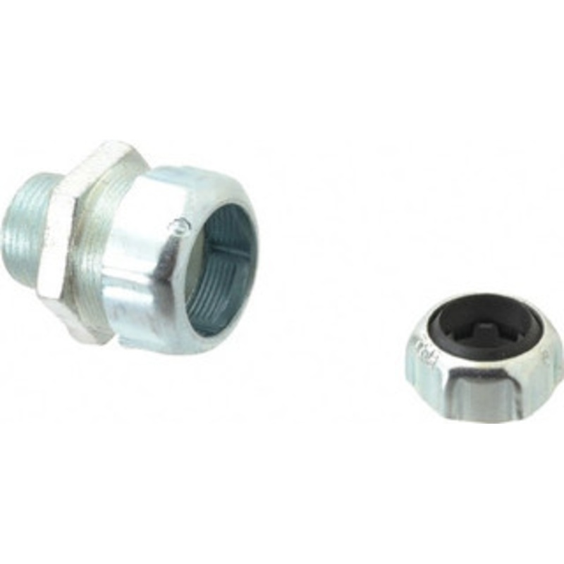Thomas & Betts 1.065 to 1.205 Liquidtight Straight Strain Relief Cord Grip 1 NPT, 2-3/8 OAL, Iron 2549 - 62409917