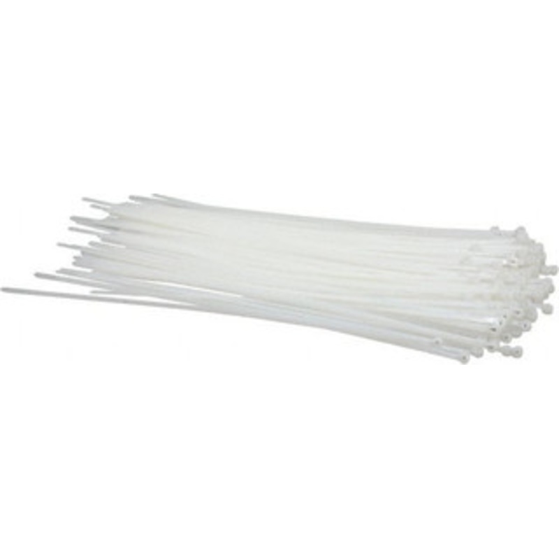 Thomas & Betts 14.2 Long Natural (Color) Nylon Standard Cable Tie 50 Lb Tensile Strength, 1.4mm Thick, 101.6mm Max Bundle Diam TY528M - 54065941