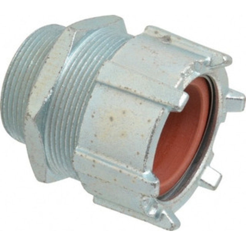 Thomas & Betts 2.156 to 2.36 Liquidtight Straight Strain Relief Cord Grip 2-1/2 NPT, 4-1/4 OAL, Iron & Zinc 2586 - 54116579